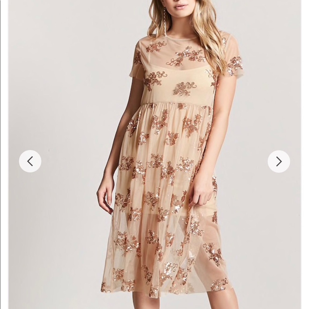 Forever21 Sequin Mesh Dress